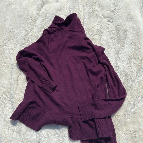 George Plum Ruffle Hem Open Front Cardigan Size M | Cozy Fall Layering Essential - Picture 5 of 5